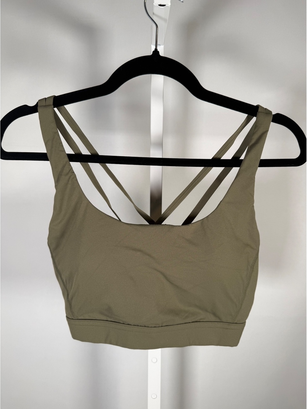 Halara UltraSculpt™ Low Support Push-Up Yoga Sports Bra Green Size Medium - Picture 3 of 8